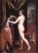 FONTANA, Lavinia Minerva Dressing dfh oil painting